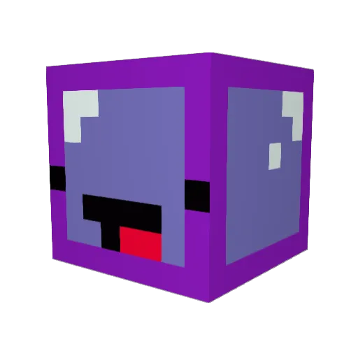Bili_Nick Minecraft avatar head, 3D render