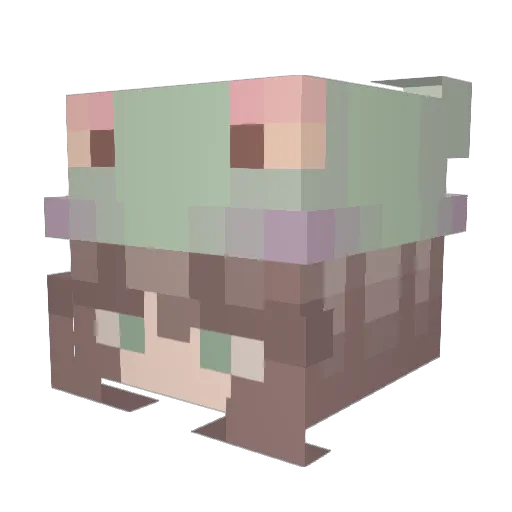 Bilitzle Minecraft avatar head, 3D render