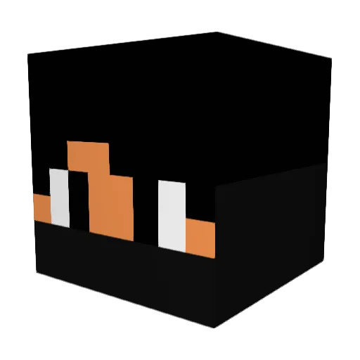 Bilixoo Minecraft avatar head, 3D render