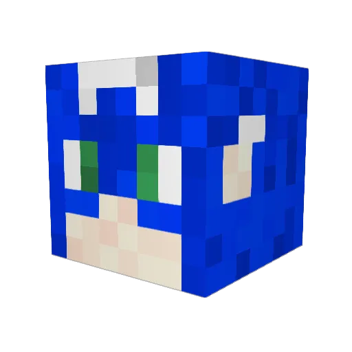 BillChill101 Minecraft avatar head, 3D render