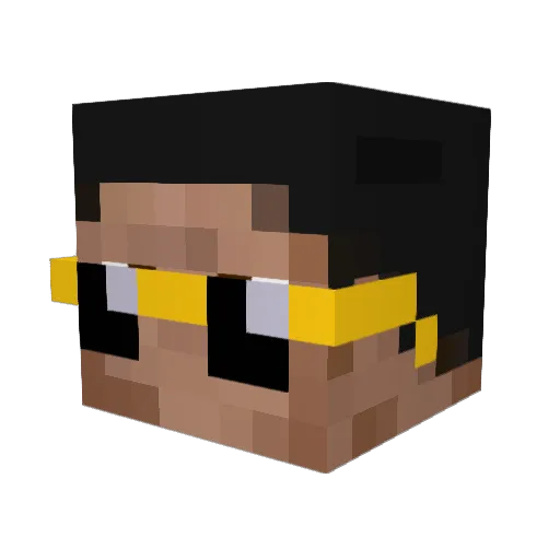 BillCincaid Minecraft avatar head, 3D render