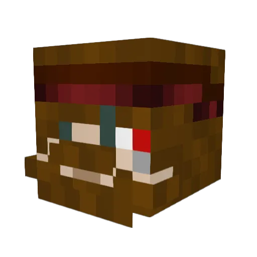 BillGHero Minecraft avatar head, 3D render
