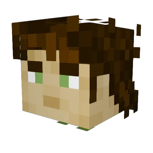 BillGatesismydad Minecraft avatar head, 3D render