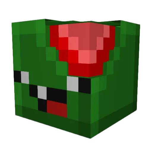 BillHurst Minecraft avatar head, 3D render