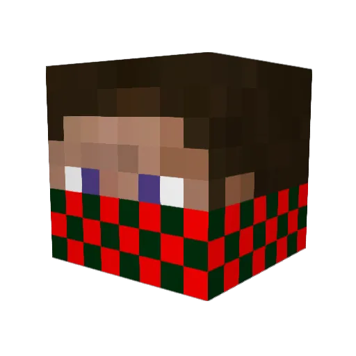 BillKill Minecraft avatar head, 3D render