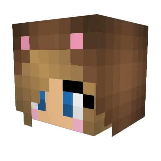 BillLill21 Minecraft avatar head, 3D render