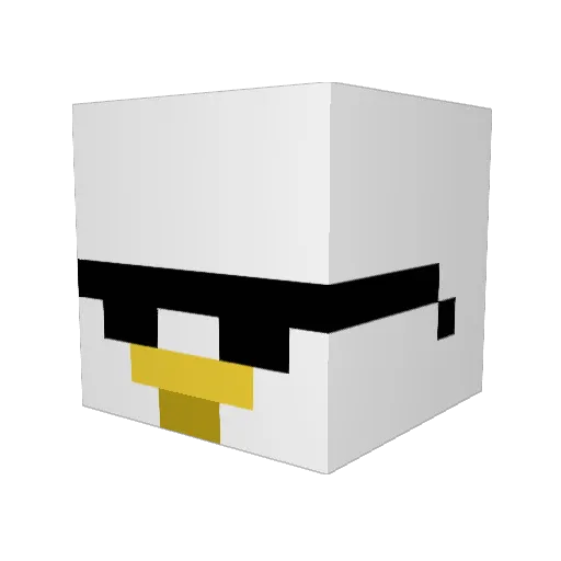 BillMeGamer Minecraft avatar head, 3D render