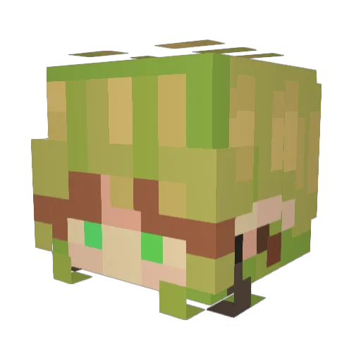 BillOny07 Minecraft avatar head, 3D render