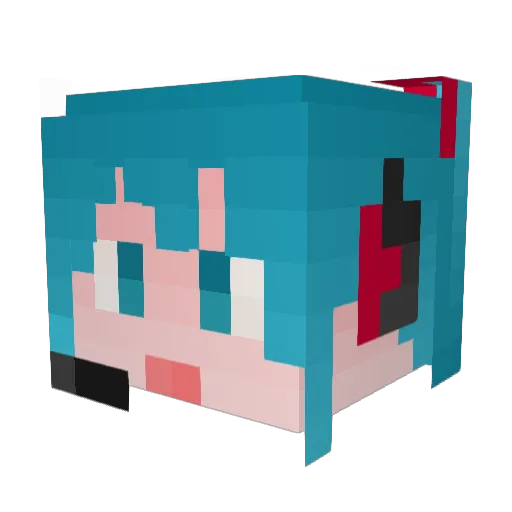 BillWong Minecraft avatar head, 3D render