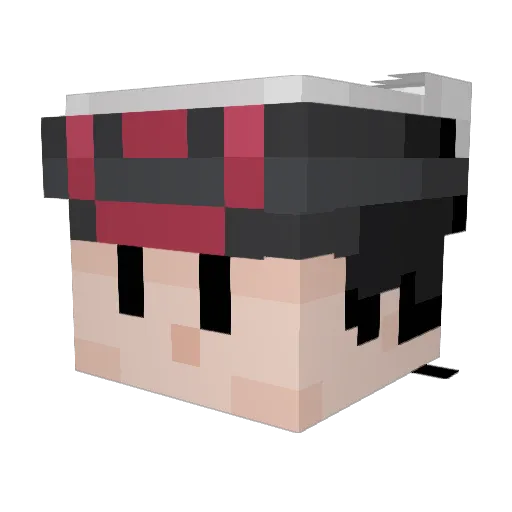 BillZhang0713 Minecraft avatar head, 3D render