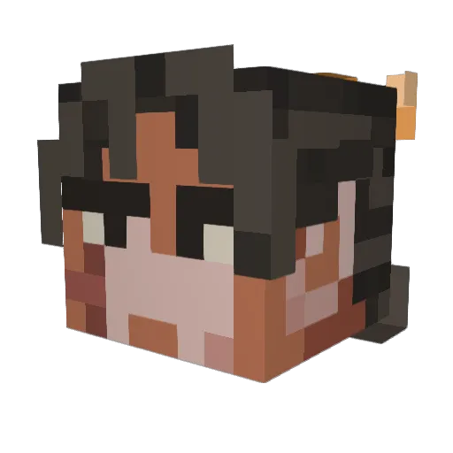 Bill_Atreides Minecraft avatar head, 3D render