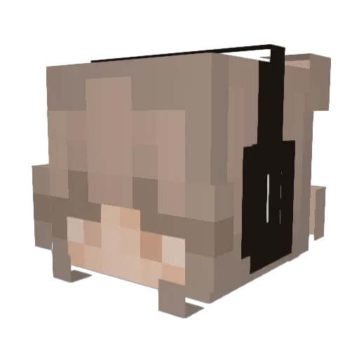Bill_Cipher_ Minecraft avatar head, 3D render