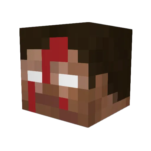 Bill_EEE_ Minecraft avatar head, 3D render