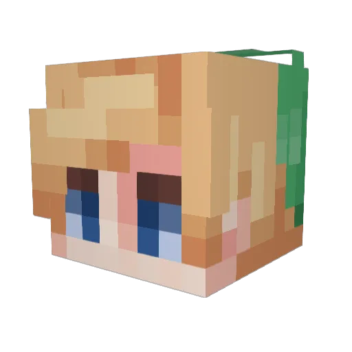 Bill_Is_Real Minecraft avatar head, 3D render