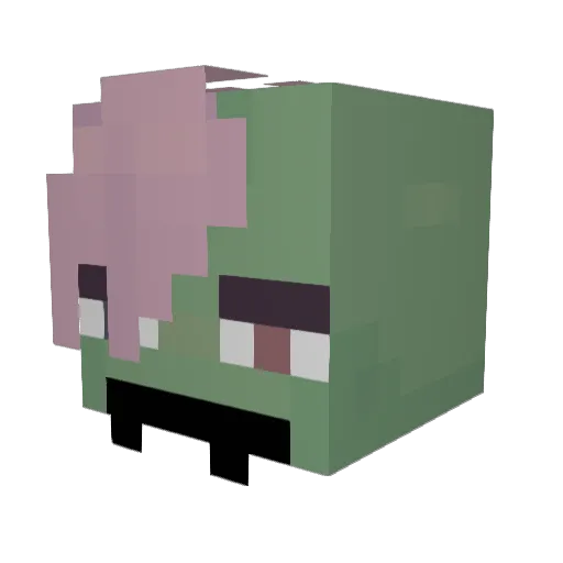 BillakosS_ Minecraft avatar head, 3D render
