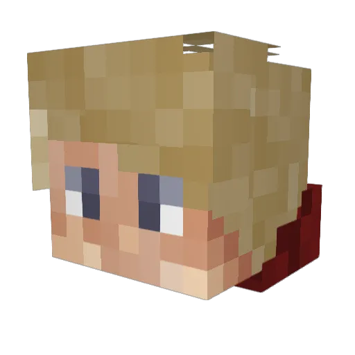 Billan_01 Minecraft avatar head, 3D render