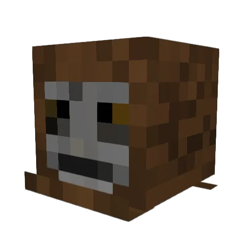 Billanthrop Minecraft avatar head, 3D render