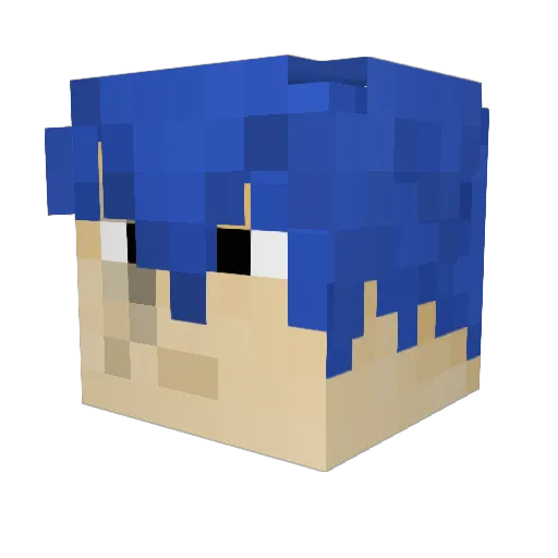 Billblade23 Minecraft avatar head, 3D render