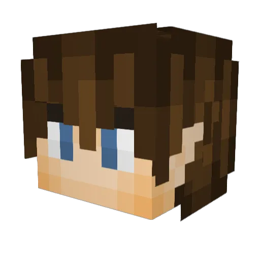 Billbo_Swagginss Minecraft avatar head, 3D render