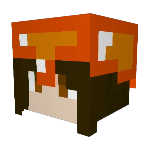 Billdanjo Minecraft avatar head, 3D render