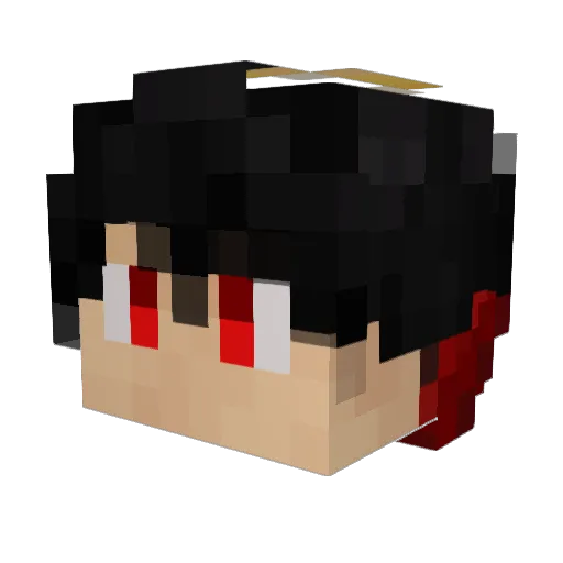 BillehBawb Minecraft avatar head, 3D render