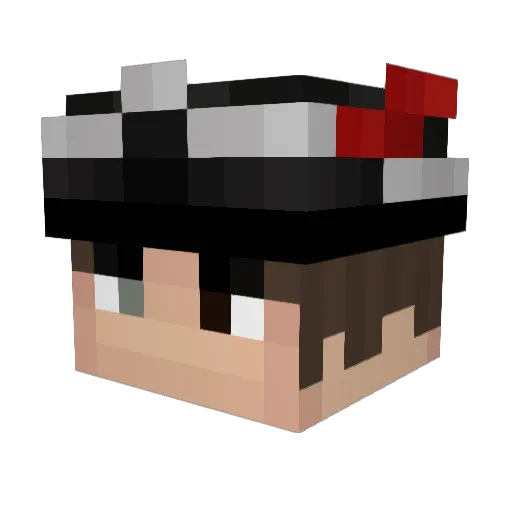 BilliamBaconBits Minecraft avatar head, 3D render