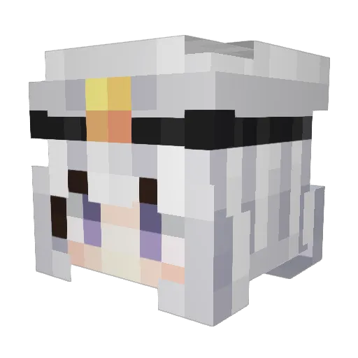 BillieJean111 Minecraft avatar head, 3D render