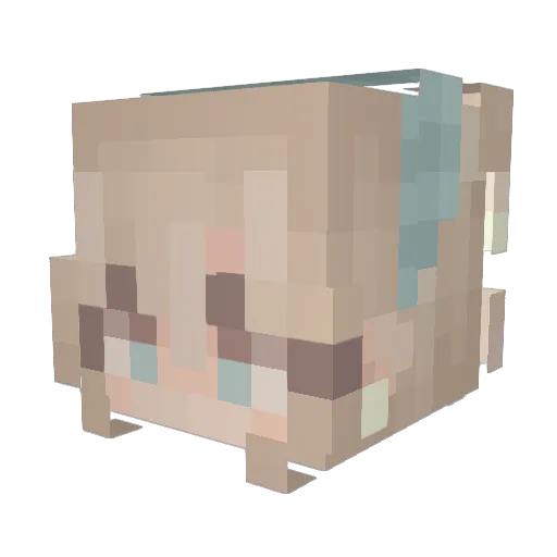 BillieJean6027 Minecraft avatar head, 3D render
