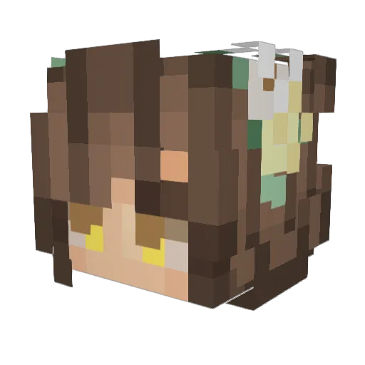 BillieMachete Minecraft avatar head, 3D render