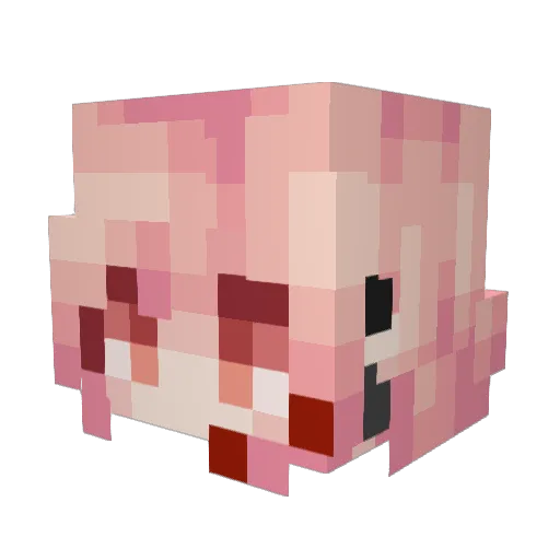 BillieMaize Minecraft avatar head, 3D render