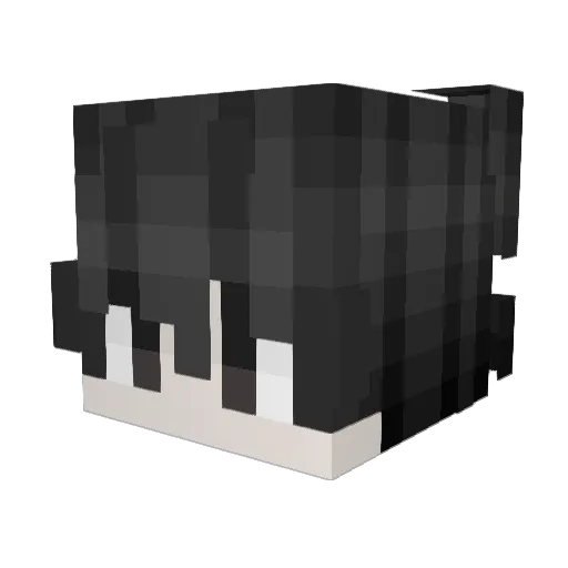 Billiionarie Minecraft avatar head, 3D render