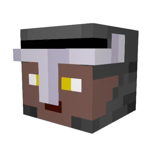 Billill01 Minecraft avatar head, 3D render