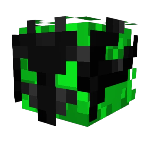 Billionare Minecraft avatar head, 3D render
