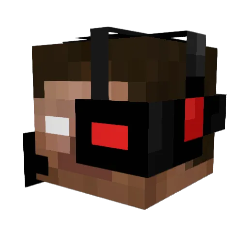 BillionsOut Minecraft avatar head, 3D render
