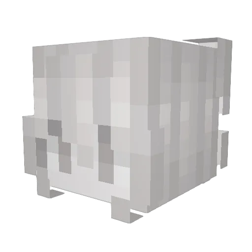 Billonaires Minecraft avatar head, 3D render