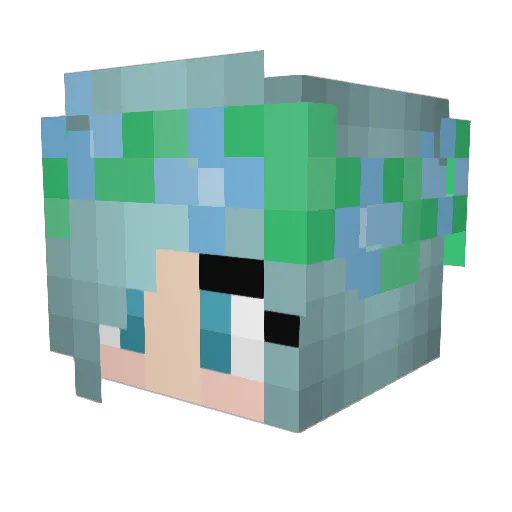 Billy1997 Minecraft avatar head, 3D render