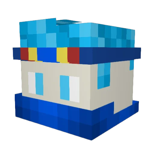 Billy2654 Minecraft avatar head, 3D render
