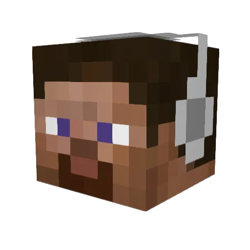 Billy38 Minecraft avatar head, 3D render
