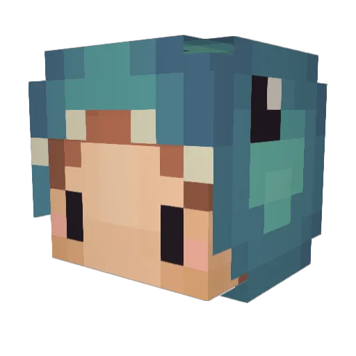 Billy510 Minecraft avatar head, 3D render