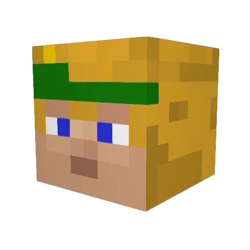 Billy7250 Minecraft avatar head, 3D render