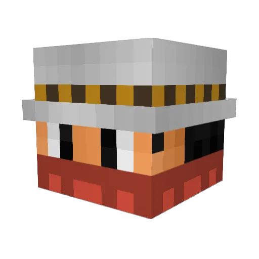 BillyBoBacon Minecraft avatar head, 3D render