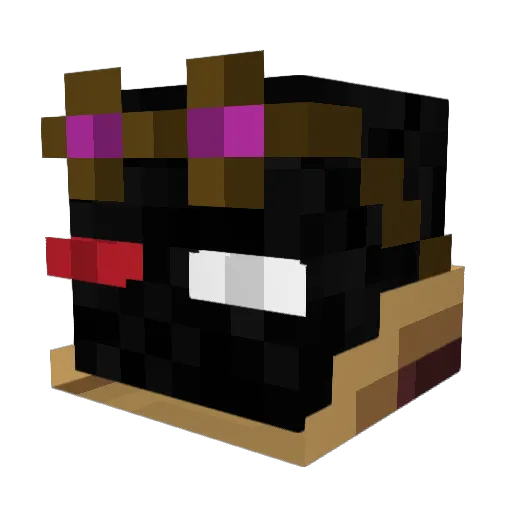 BillyBob87 Minecraft avatar head, 3D render