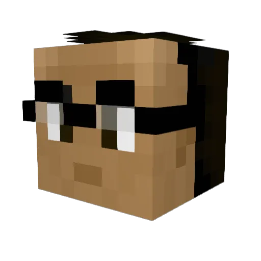 BillyBobJoe54 Minecraft avatar head, 3D render