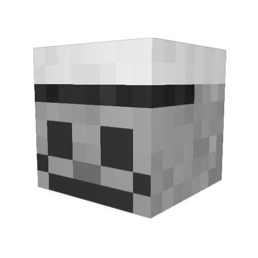 BillyBones64 Minecraft avatar head, 3D render