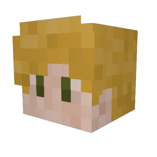 BillyDarkholme Minecraft avatar head, 3D render