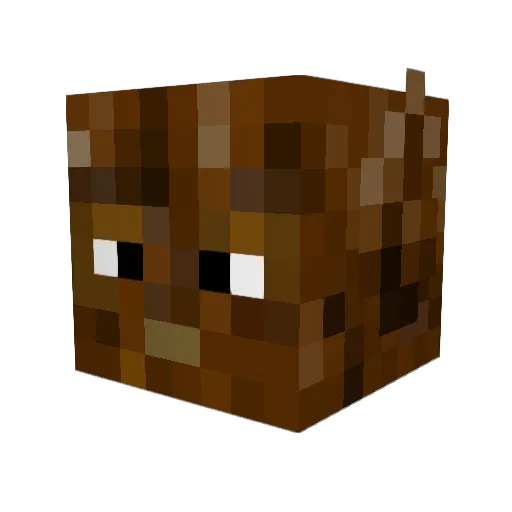 BillyGoatAl Minecraft avatar head, 3D render