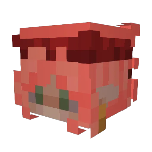 BillyHD Minecraft avatar head, 3D render