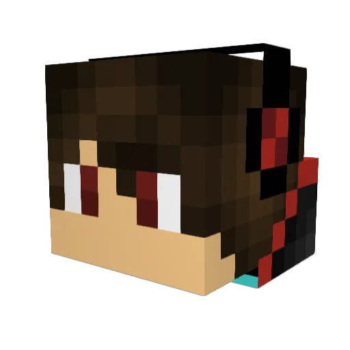BillyManBob Minecraft avatar head, 3D render