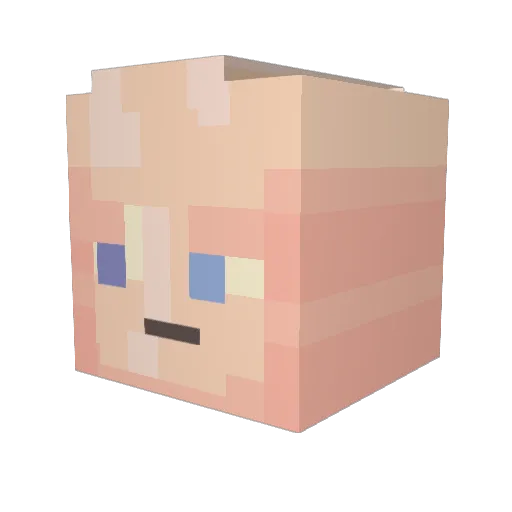 BillyMartin78 Minecraft avatar head, 3D render