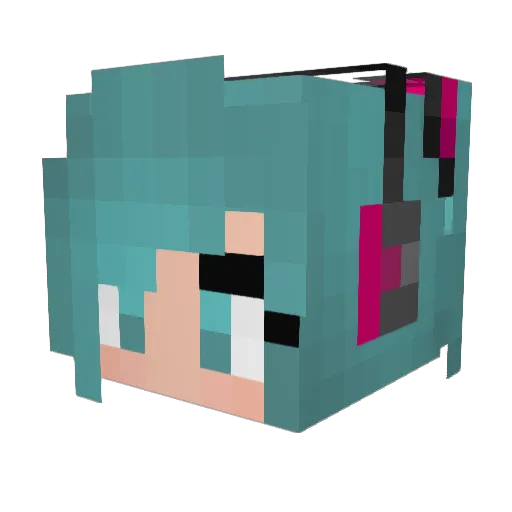 BillyNick Minecraft avatar head, 3D render